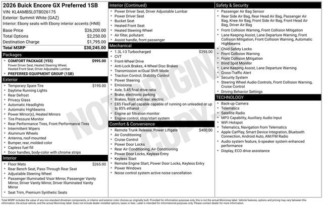 buick encore gx 2026 KL4AMBSL0TB026175 image buick encore gx 2026 KL4AMBSL0TB026175 image